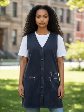 Blue Sleeveless Jumper